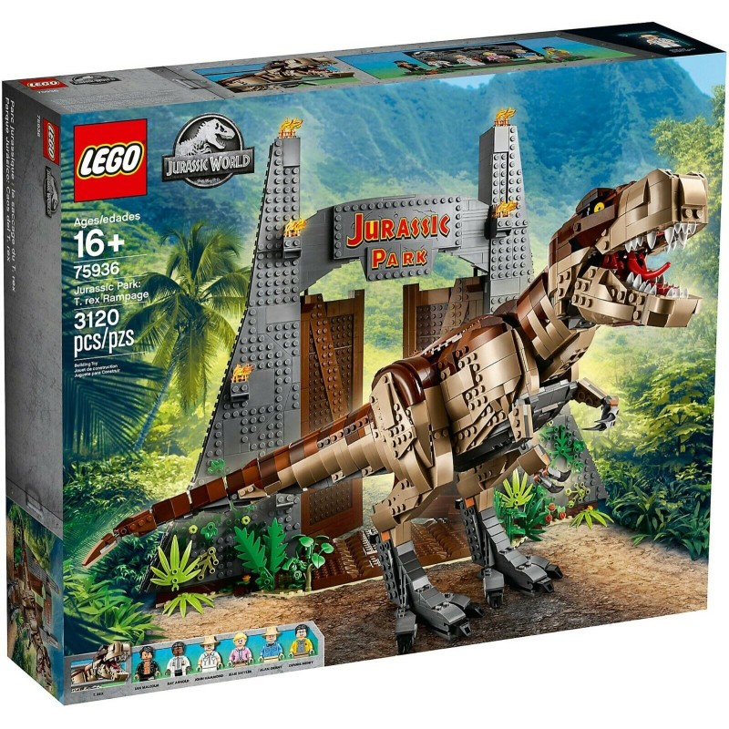 LEGO 75936 JURASSIC WORLD LA FURIA DEL T. REX RAMPAGE JURASSIC WORLD 2019