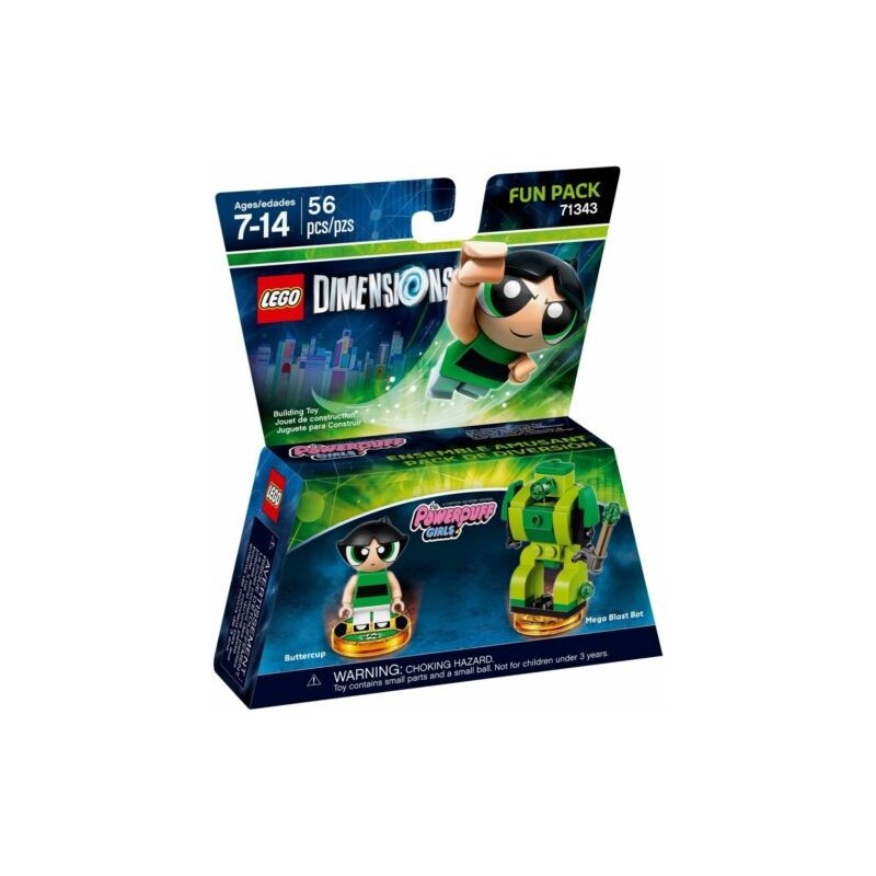LEGO DIMENSIONS 71343 Fun Pack Powerpuff Girls Buttercup 2017 LEGO DIMENSIONS 71343 Fun Pack Powerpuff Girls Buttercup 2017
