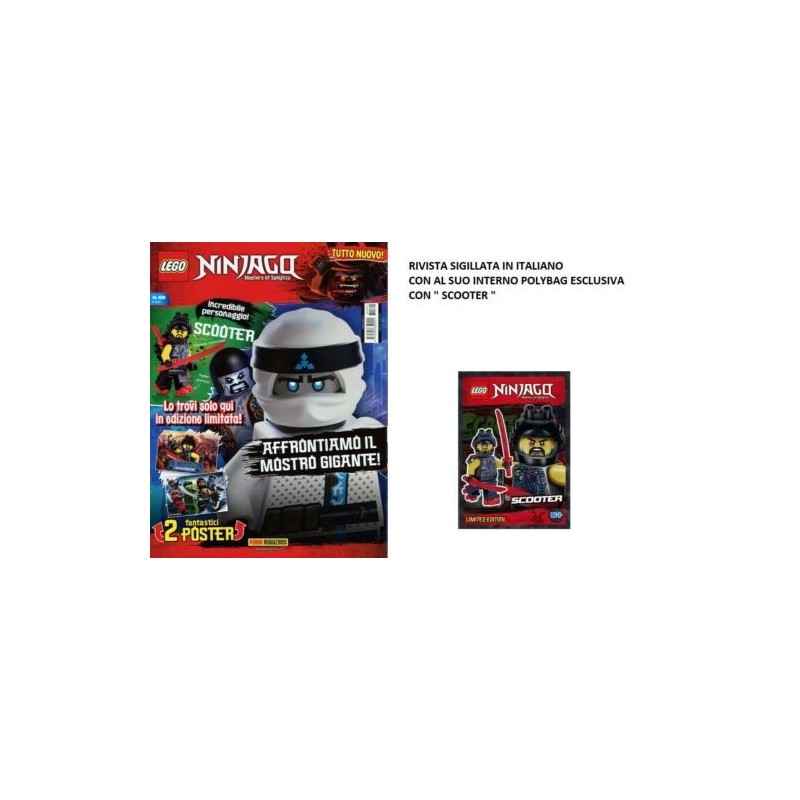 LEGO NINJAGO RIVISTA MAGAZINE N. 22 IN ITALIANO POLYBAG SCOOTER NUOVO SIGILLATO