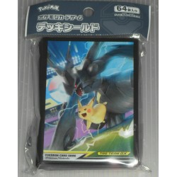 POKEMON PROTEGGI CARTE PACCHETTO DA 64 BUSTINE sleeves PIKACHU & ZEKROM - 66X92