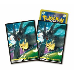 POKEMON PROTEGGI CARTE PACCHETTO DA 64 BUSTINE sleeves PIKACHU & ZEKROM - 66X92