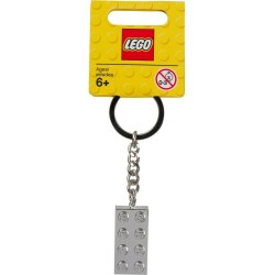 LEGO 851406 PORTACHIAVI CON MATTONCINO 2X4 METALLIZZATO SILVER