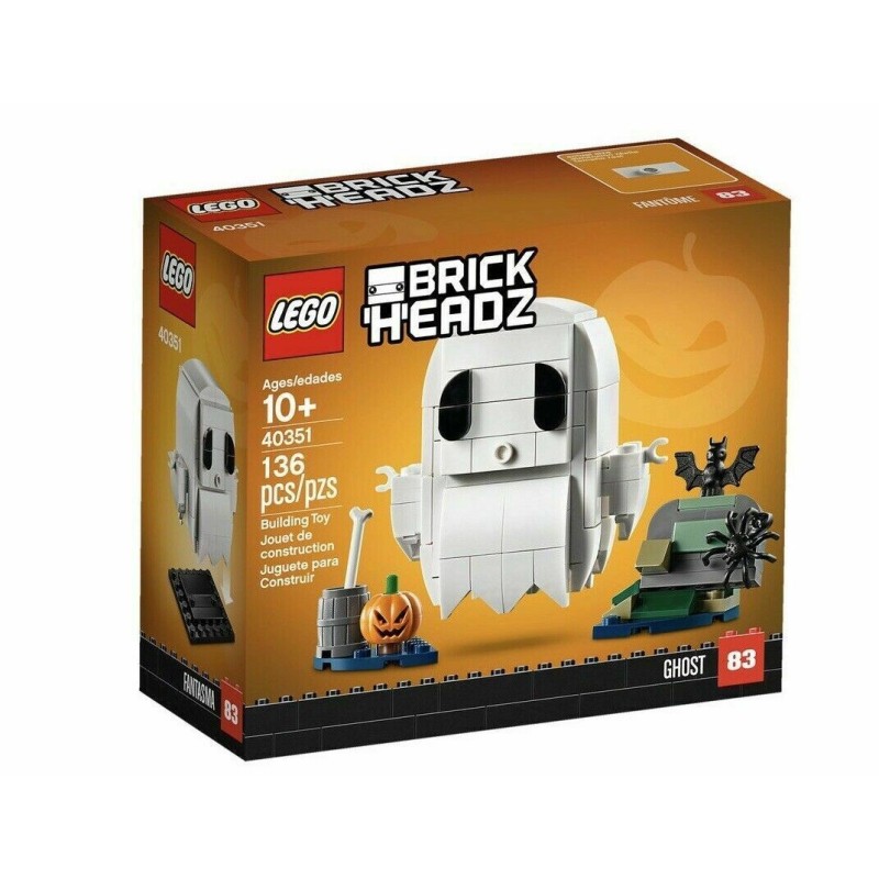 LEGO BRICKHEADZ 40351 FANTASMA DI HALLOWEEN - 2019 scatola leggermente rovinata