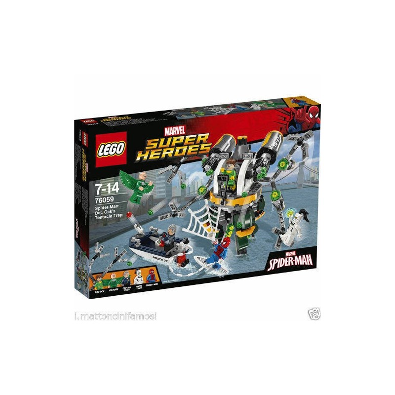LEGO 76059 MARVEL SUPER HEROES SPIDERMAN DOC OCK'S TENTACLE TRAP DISPONIBILE LEGO 76059 MARVEL SUPER HEROES SPIDERMAN DOC OCK'S TENTACLE TRAP DISPONIBILE