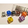 DADI - 16 MM OPAQUE D6 IN TUBE  - 7 DADI (DICE)