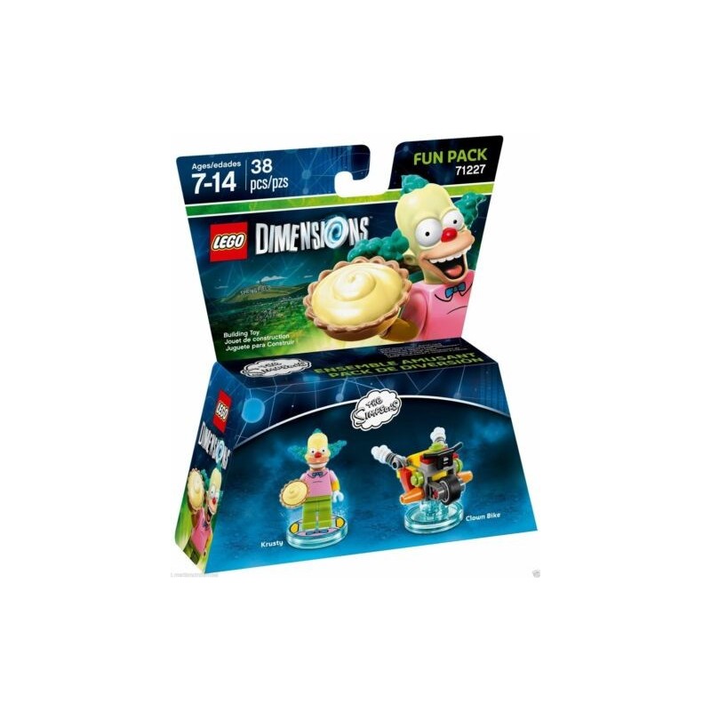 LEGO DIMENSIONS 71227 Fun Pack KRUSTY THE CLOWN THE SIMPSON SUBITO DISPONIBILE