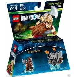 LEGO DIMENSIONS 71220 Fun Pack Gimli THE LORD OF THE RING SUBITO DISPONIBILE