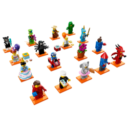 LEGO 71021 - 17 MINIFIGURES SERIE 18 COMPLETA CON POLIZIOTTO