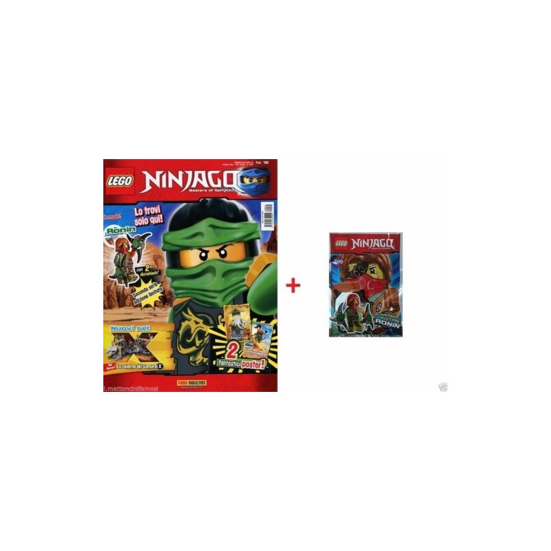 LEGO NINJAGO RIVISTA MAGAZINE NR. 12 IN ITALIANO + POLYBAG RONIN NUOVO SIGILLATO