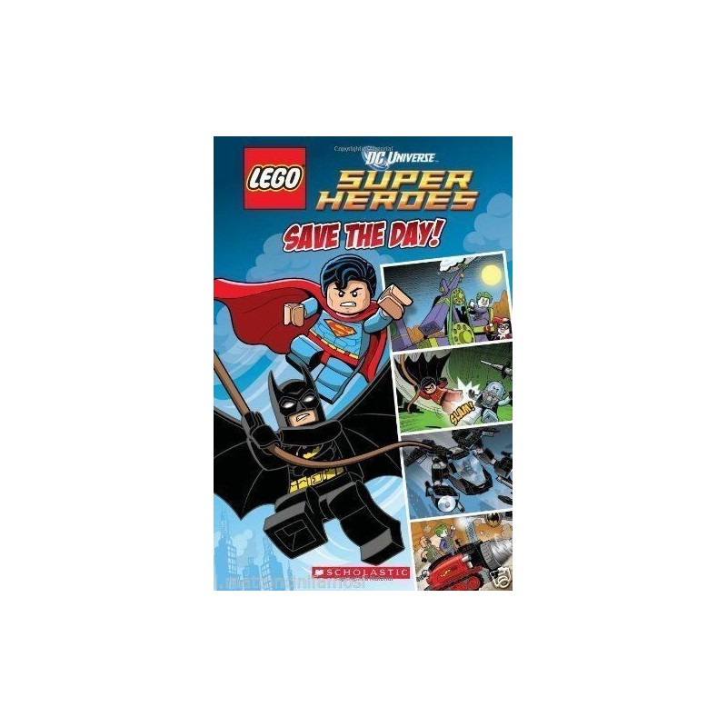 LEGO DC COMICS SUPER HEROES LIBRO RIVISTA SAVE THE DAY