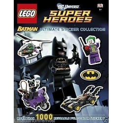 LEGO SUPER HEROES LIBRO BOOK BATMAN ULTIME STIKCERS COLLECTION 1000 ADESIVI