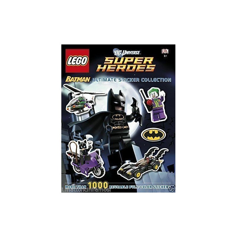 LEGO SUPER HEROES LIBRO BOOK BATMAN ULTIME STIKCERS COLLECTION 1000 ADESIVI