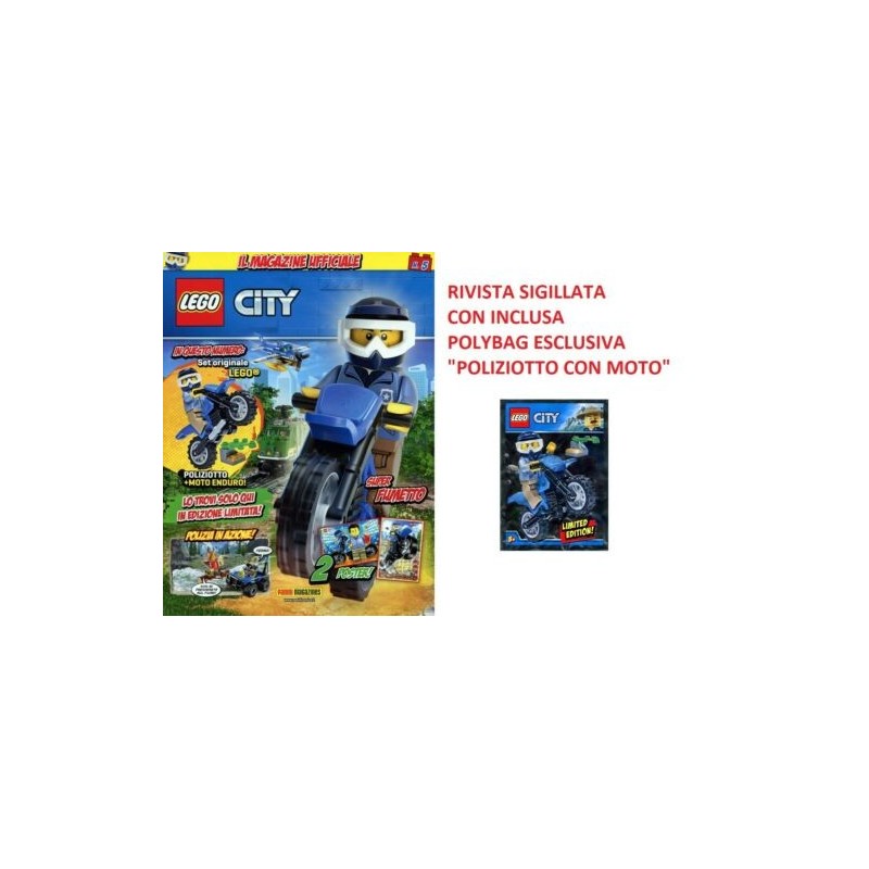 LEGO CITY RIVISTA MAGAZINE NR 5 IN ITALIANO + POLYBAG ESCLUSIVA NUOVO SIGILLATO