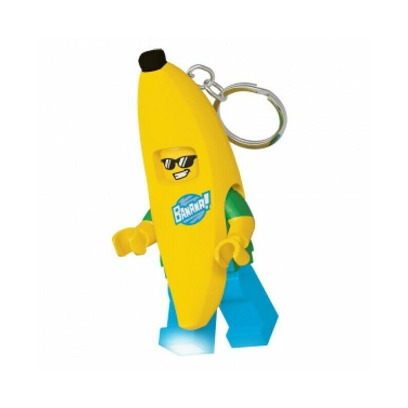 LEGO LGL-KE118 BANANA GUY KEY LIGHT PORTACHIAVI KEYCHAIN LED LITE 3,7 x 9,5 cm