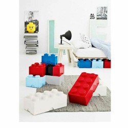 LEGO STORAGE SCATOLA CONTENITORE GIGANTE ROSSO RED 2X4 PORTA MATTONCINI CIBO