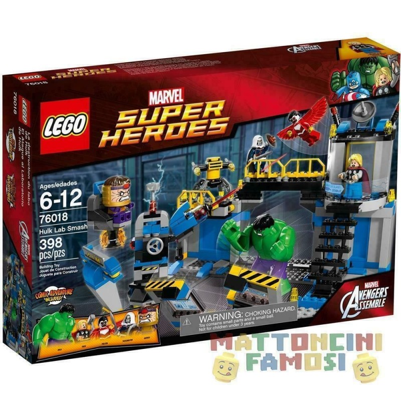 LEGO 76018 IL LABORATORIO DI HULK MARVEL SUPER HEROES - USATO - N