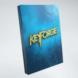 KEYFORGE BLUE LOGO SLEEVES 40 BUSTINE BLU 66X92mm 6043