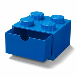 LEGO STORAGE SCATOLA CONTENITORE PICCOLA CON CASSETTO BLU 2X2 - 15,8x15,8x13cm