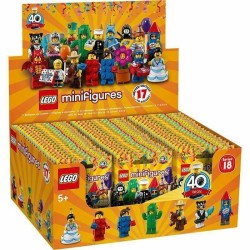 LEGO 71021 - 60 MINIFIGURES SERIE 18 BOX COMPLETO MINIFIGURE CON POLIZIOTTO
