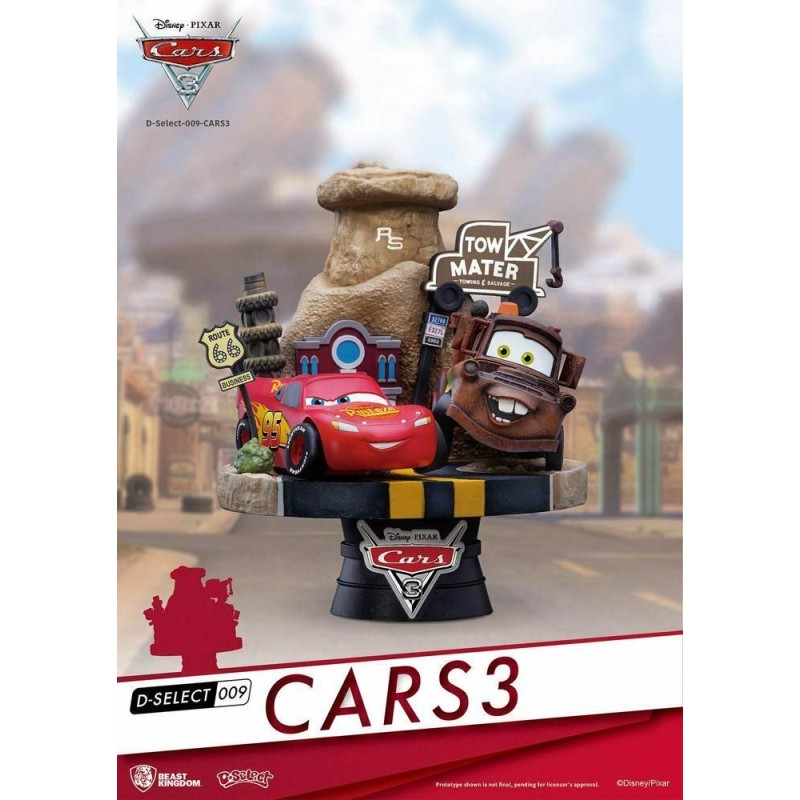 CARS 3 D-SELECT PVC DIORAMA 13 CM BKDDS-009 CARS 3 D-SELECT PVC DIORAMA 13 CM BKDDS-009