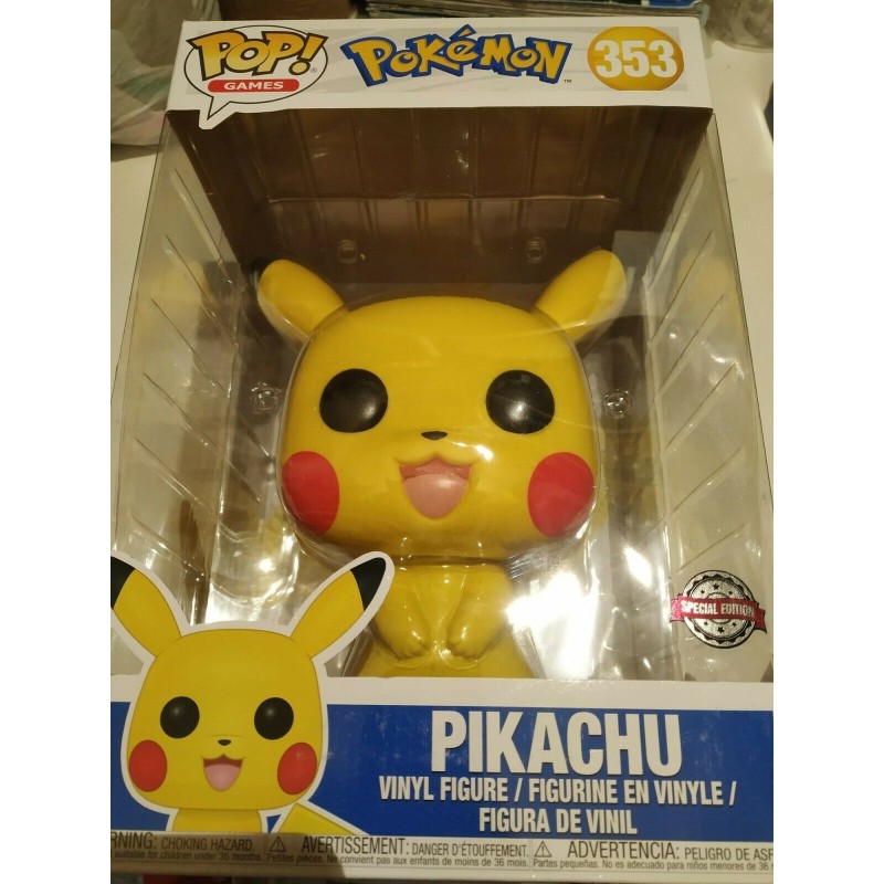 FUNKO POP 353 PIKACHU BIG SIZE POKEMON SPECIAL ED. 25CM box leggermente rovinato