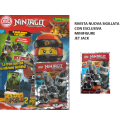 LEGO NINJAGO RIVISTA MAGAZINE N. 24 IN ITALIANO + POLYBAG JET JACK NUOVO SIGI...