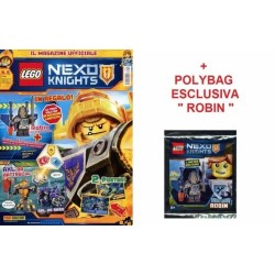 LEGO NEXO KNIGHTS RIVISTA MAGAZINE NR. 8 IN ITALIANO + POLYBAG ROBIN SIGILLATO