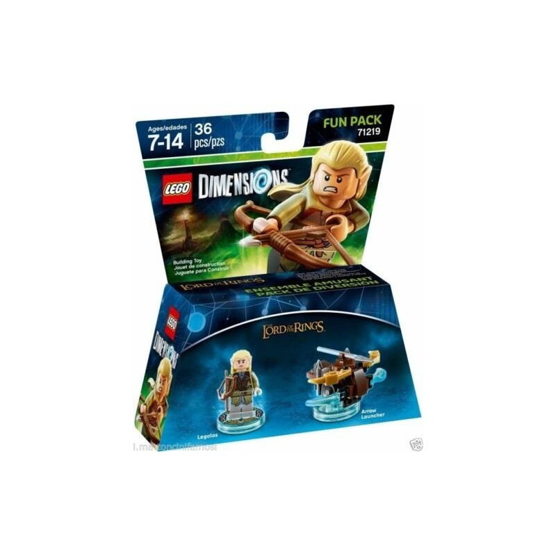 LEGO DIMENSIONS 71219 Fun Pack Legolas THE LORD OF THE RING SUBITO DISPONIBILE