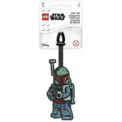 LEGO 5005818 BOBA FETT STAR WARS ETICHETTA PER BORSA BAGAGLI 7X9cm - 2019