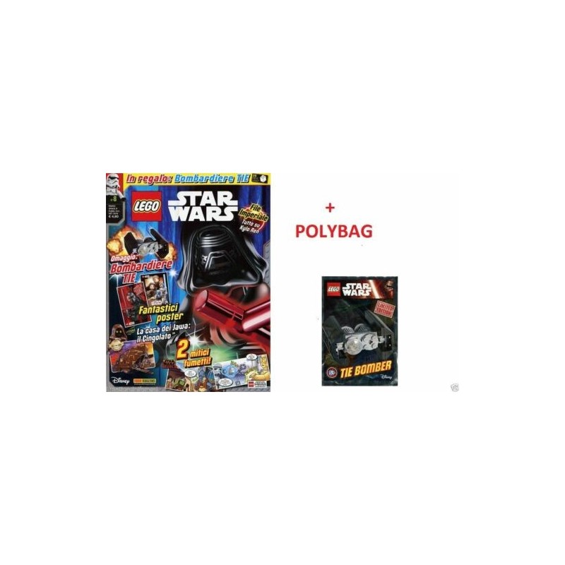 LEGO STAR WARS RIVISTA MAGAZINE NR. 8 IN ITALIANO + POLYBAG TIE BOMBER LEGO STAR WARS RIVISTA MAGAZINE NR. 8 IN ITALIANO + POLYBAG TIE BOMBER