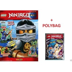 LEGO NINJAGO RIVISTA MAGAZINE NR. 10 IN ITALIANO + POLYBAG JAY NUOVO SIGILLATO