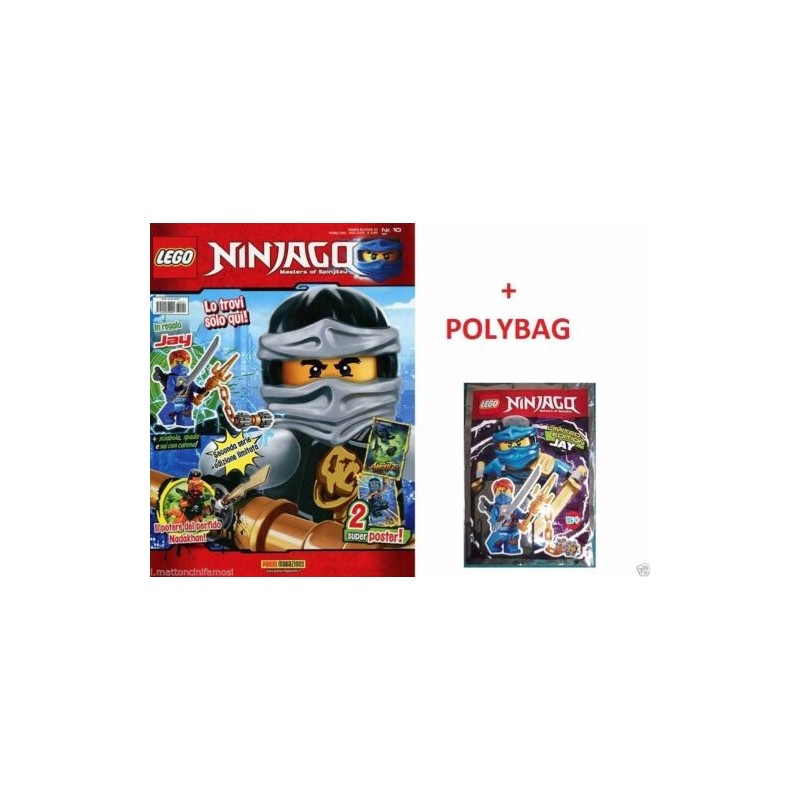 LEGO NINJAGO RIVISTA MAGAZINE NR. 10 IN ITALIANO + POLYBAG JAY NUOVO SIGILLATO LEGO NINJAGO RIVISTA MAGAZINE NR. 10 IN ITALIANO + POLYBAG JAY NUOVO SIGILLATO