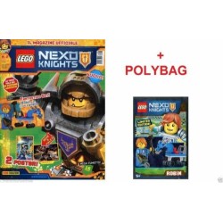 LEGO NEXO KNIGHTS RIVISTA MAGAZINE NR. 2 IN ITALIANO + POLYBAG NUOVO SIGILLATO