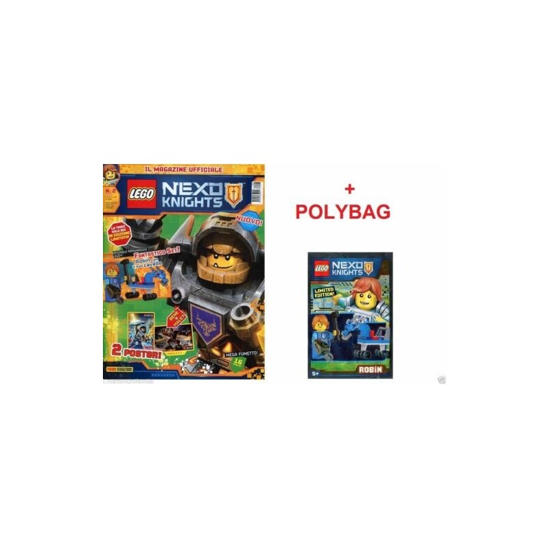 LEGO NEXO KNIGHTS RIVISTA MAGAZINE NR. 2 IN ITALIANO + POLYBAG NUOVO SIGILLATO LEGO NEXO KNIGHTS RIVISTA MAGAZINE NR. 2 IN ITALIANO + POLYBAG NUOVO SIGILLATO