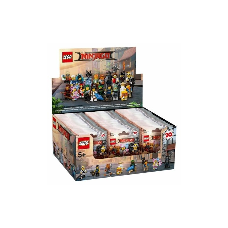 LEGO 71019 BOX COMPLETO 60 MINIFIGURES NINJAGO MOVIE 2017 CHIUSO SIGILLATO
