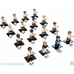 LEGO 71014 MINIFIGURES 16 MINIFIGURE ALL SERIE COMPLETA GERMANIA GERMANY CALCIO