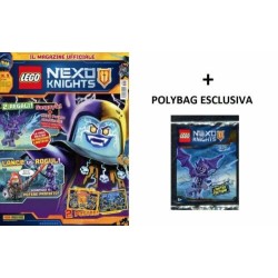 LEGO NEXO KNIGHTS RIVISTA MAGAZINE N. 9 IN ITALIANO + POLYBAG GARGOYLE SIGILLATO