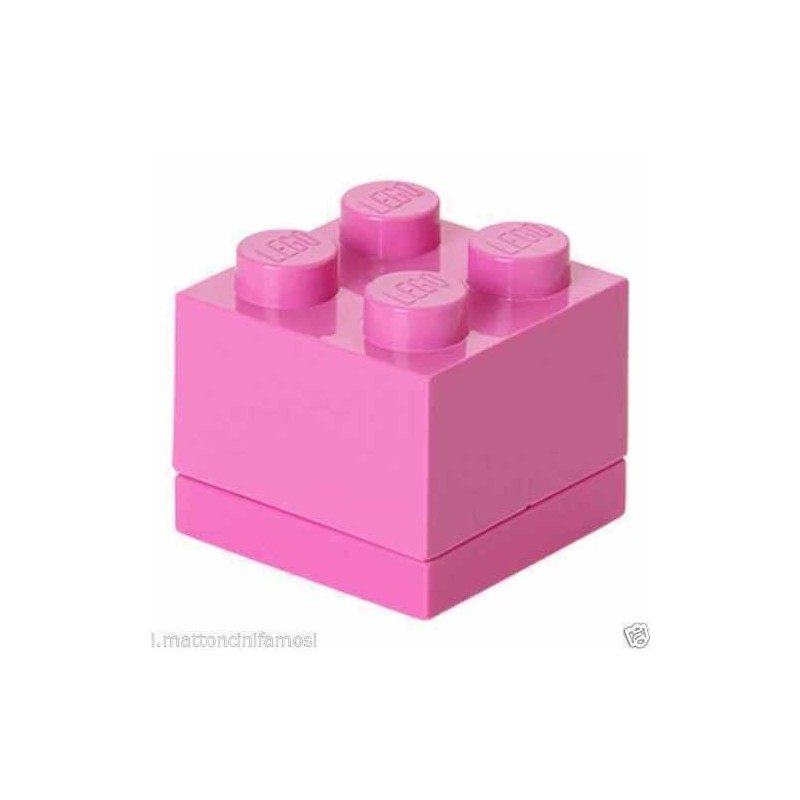 LEGO CONTENITORE ROSA DEEP PINK 2X2 LUNCH MINI BOX BATTESIMO COMUNIONE CONFETTI LEGO CONTENITORE ROSA DEEP PINK 2X2 LUNCH MINI BOX BATTESIMO COMUNIONE CONFETTI