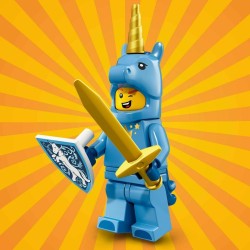 LEGO MINIFIGURES SERIE 18 71021-17 UNICORN GUY ragazzo unicorno UNA MINIFIGURE