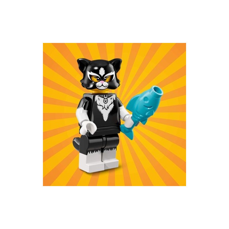 LEGO MINIFIGURES SERIE 18 71021 - 12 CAT COSTUME GIRL ragazza gatto UNA MINIF...