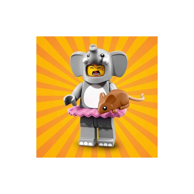 LEGO MINIFIGURES SERIE 18 71021 - 1 ELEPHANT GIRL ragazza elefante - UNA MIN... LEGO MINIFIGURES SERIE 18 71021 - 1 ELEPHANT GIRL ragazza elefante - UNA MIN...