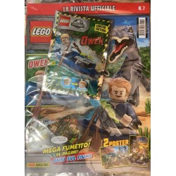 LEGO JURASSIC WORLD RIVISTA MAGAZINE N. 7 IN ITALIANO + POLYBAG ESCLUSIVA NUOVA