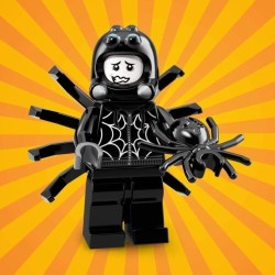 LEGO MINIFIGURES SERIE 18 71021 - 9 SPIDER SUIT BOY ragazzo ragno 1 MINIFIGURE