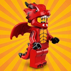 LEGO MINIFIGURES SERIE 18 71021 - 7 DRAGON SUIT GUY ragazzo drago 1 MINIFIGURE