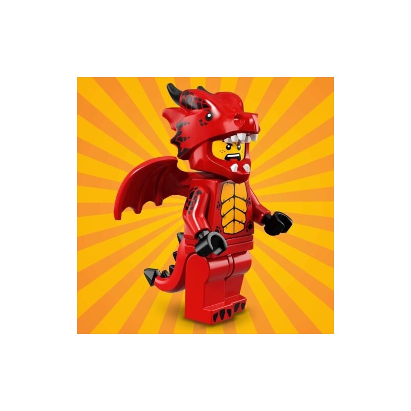 LEGO MINIFIGURES SERIE 18 71021 - 7 DRAGON SUIT GUY ragazzo drago 1 MINIFIGURE