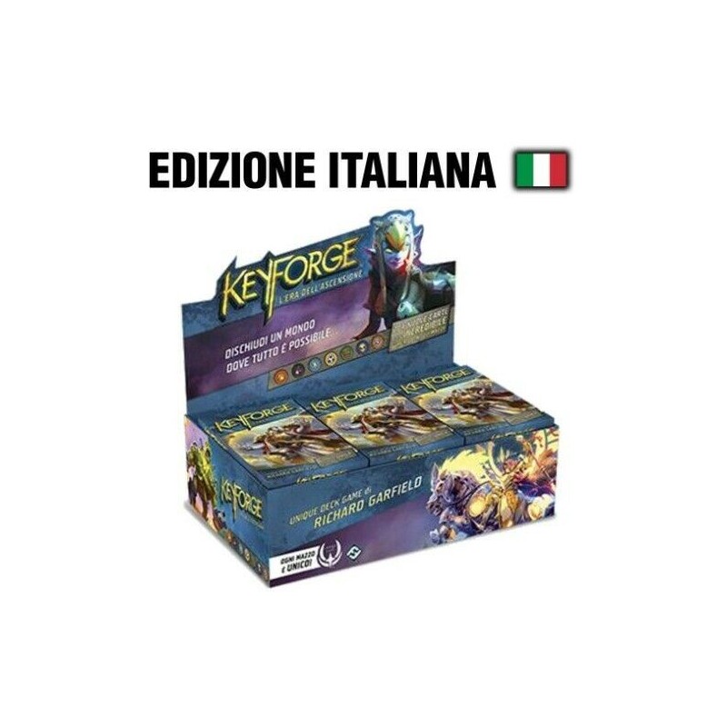In italiano by ASTERION Asterion KEYFORGE ERA DELL'ASCENSIONE BOX DA 12 MAZZI 