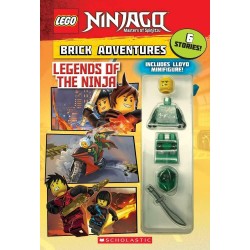 LIBRO LEGO NINJAGO LEGENDS OF THE NINJA Masters of Spinjitz CON MINIFIGURE 