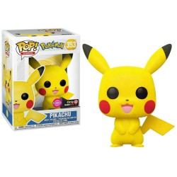 FUNKO POP 353 PIKACHU FLOCKED FLOCCATO POKEMON LIMITED EDITION 10 CM ONLY GAME S