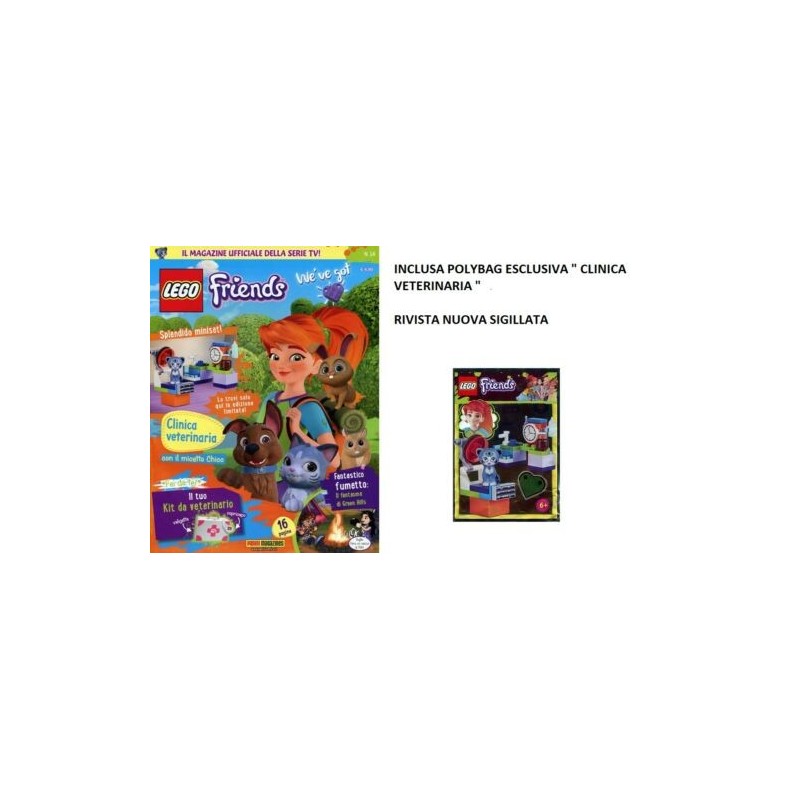 LEGO FRIENDS RIVISTA NR 14 FUMETTO MAGAZINE + POLYBAG ESCLUSIVA NUOVO SIGILLATO LEGO FRIENDS RIVISTA NR 14 FUMETTO MAGAZINE + POLYBAG ESCLUSIVA NUOVO SIGILLATO