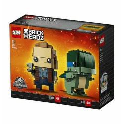 LEGO BRICKHEADZ 41614 Owen & Blue JURASSIC WORLD MAG 2018